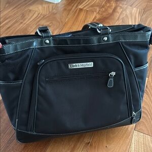 Women's Tote Bag Black Large Padded Laptop Section